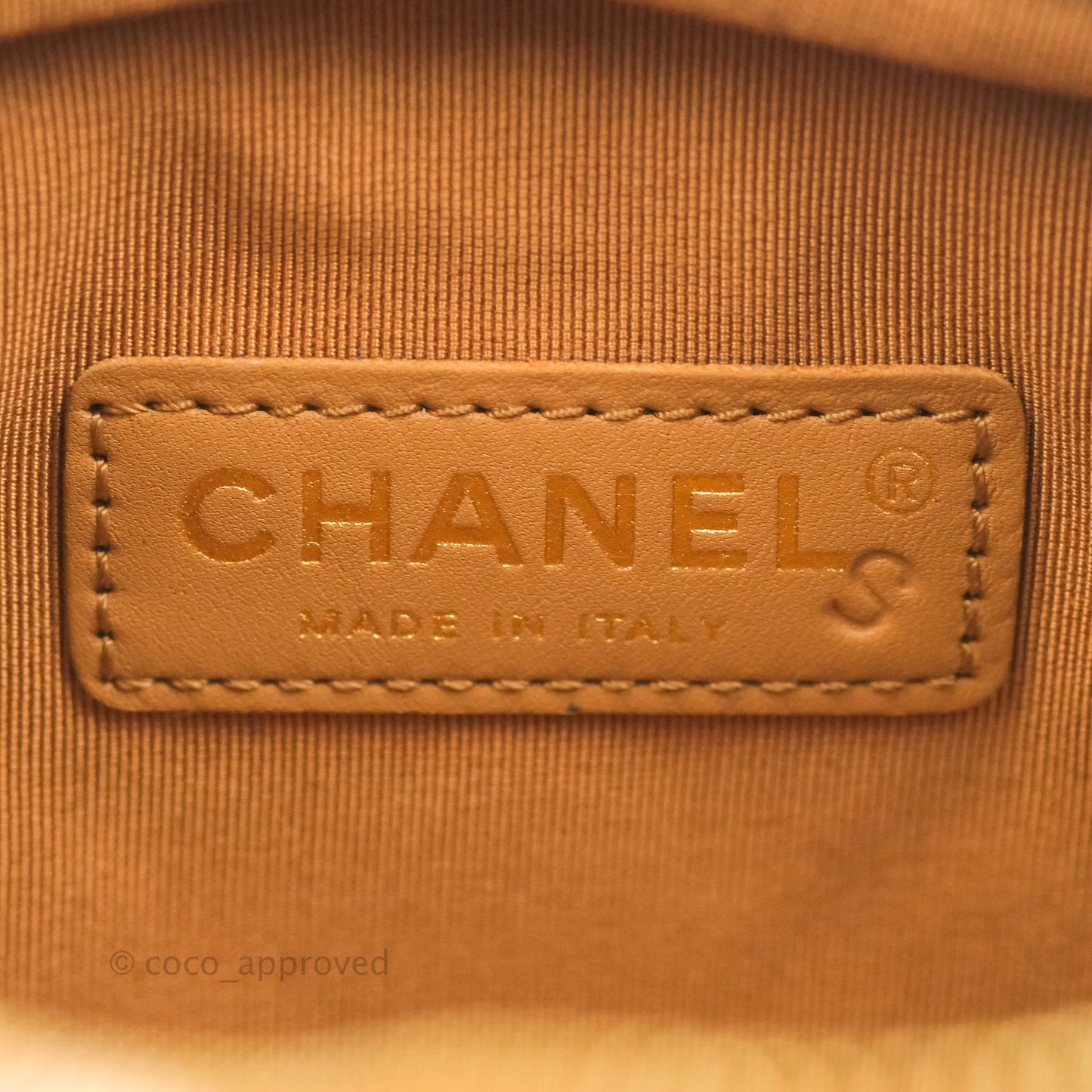 Chanel Camera Bag Caramel Dark Beige Caviar Gold Hardware
