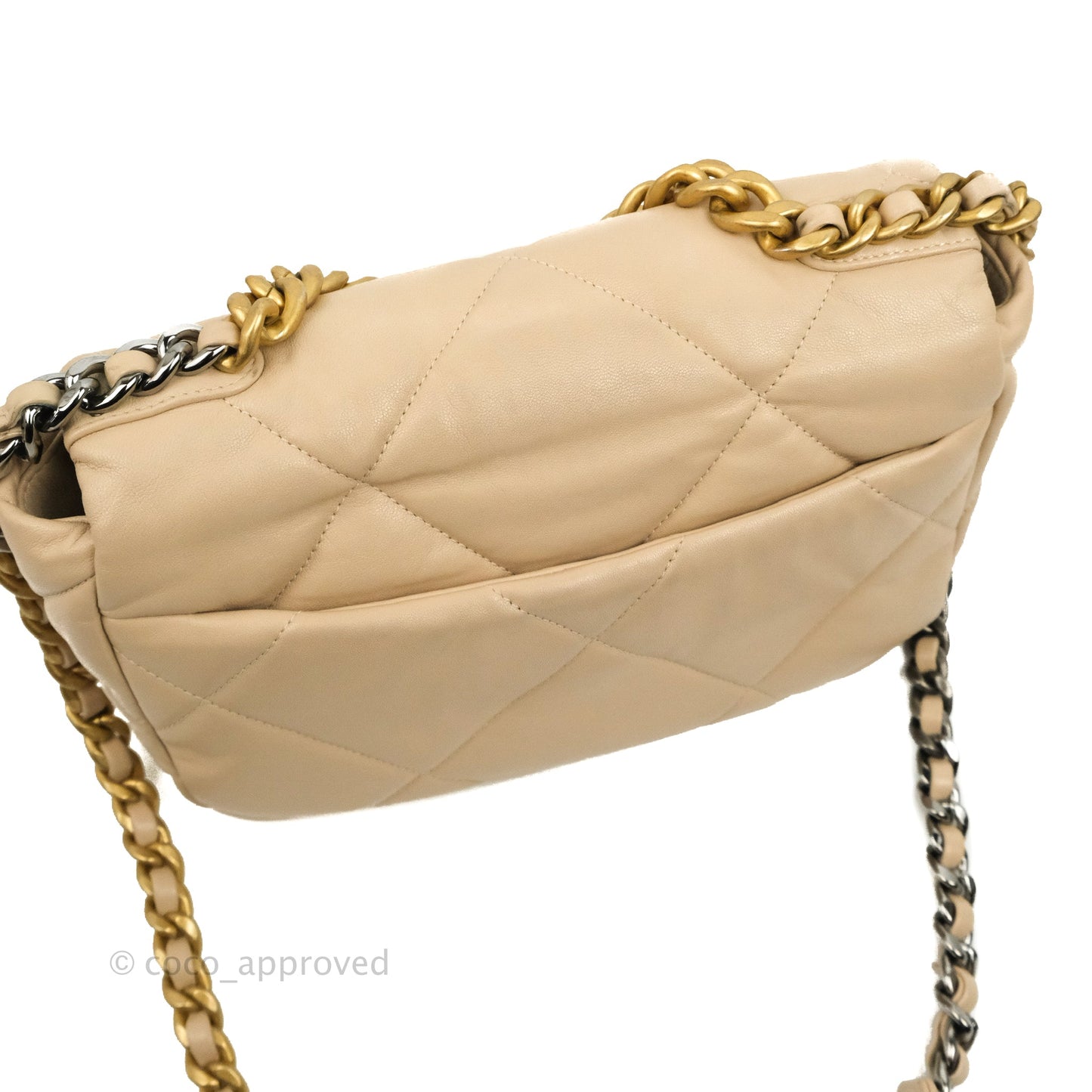 Chanel 19 Small Beige Mixed Hardware