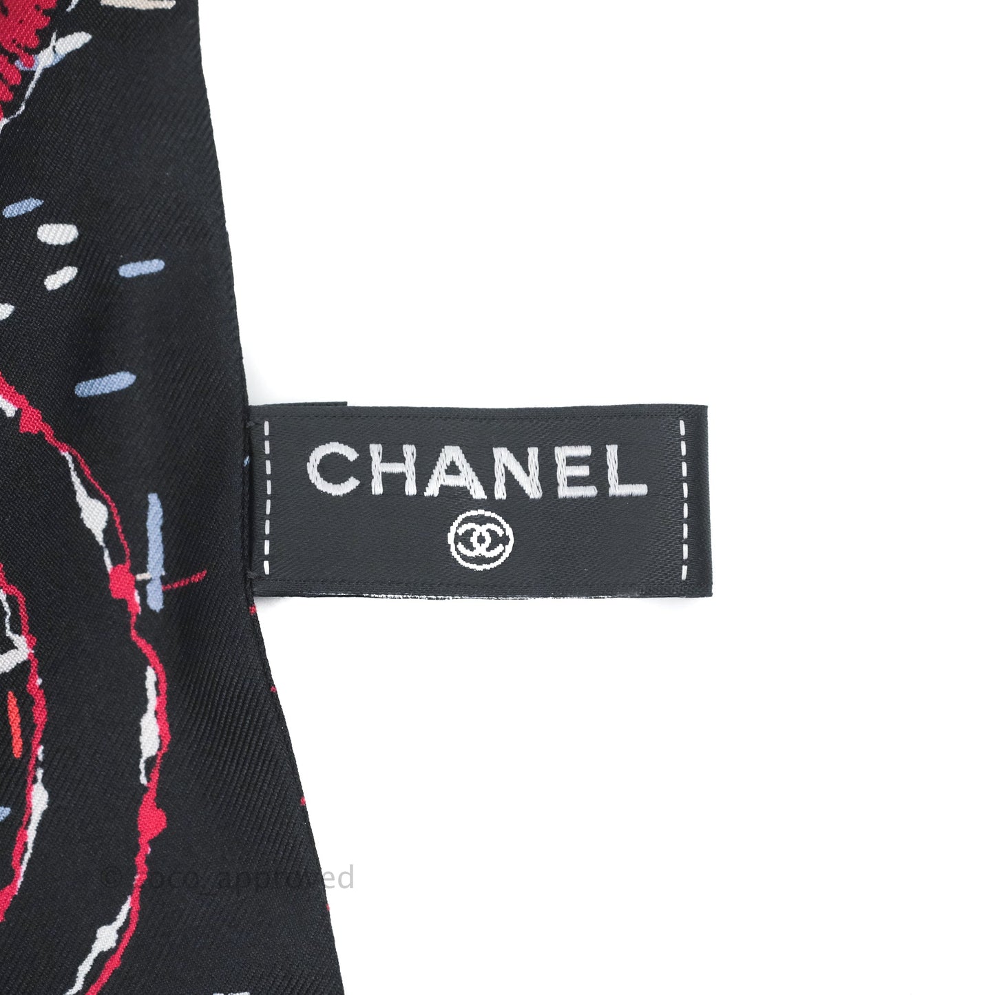 Chanel Bow Silk Hair Accessory Black
