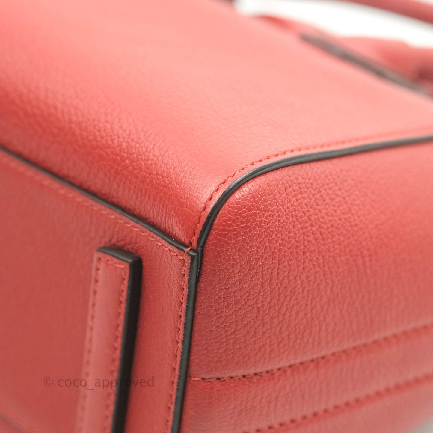 Givenchy Antigona Mini Red Grained Calfskin Silver Hardware