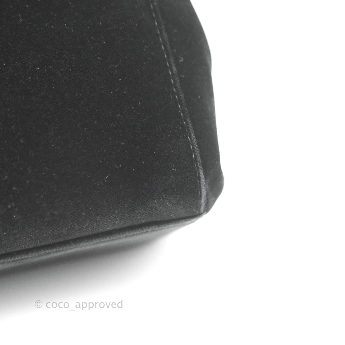Chanel Vintage CC Handbag So Black Velvet