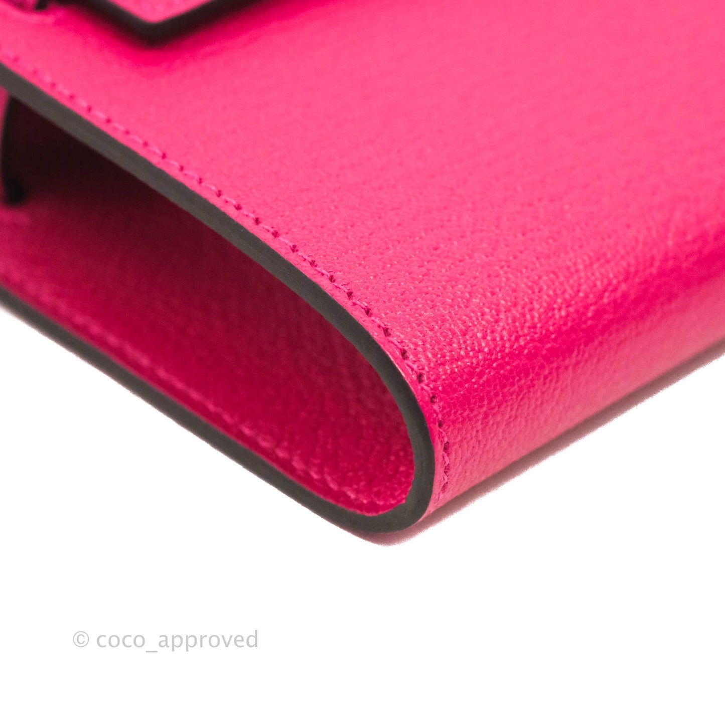 Hermès Kelly To Go Wallet Rose Mexico Chevre Mysore Palladium Hardware