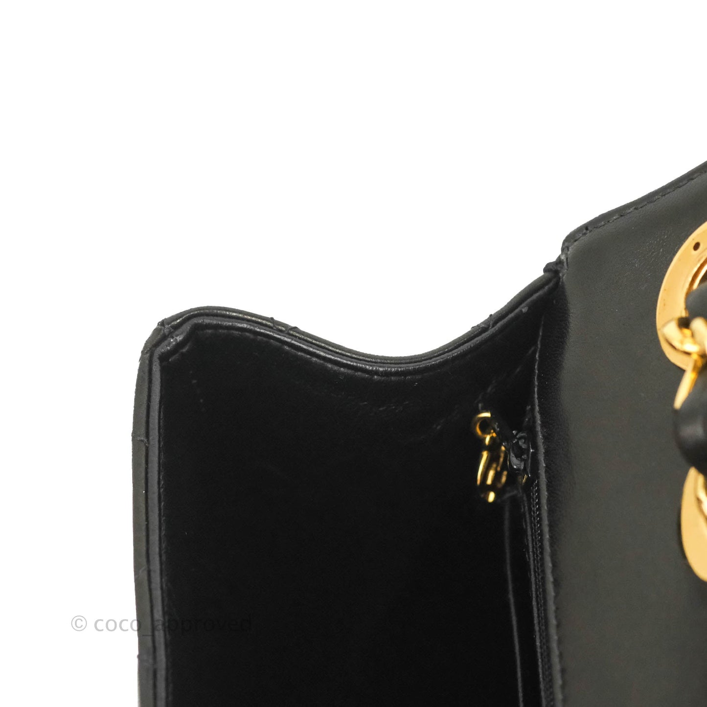 Chanel Vintage Jumbo Single Flap Black Lambskin 24K Gold Hardware