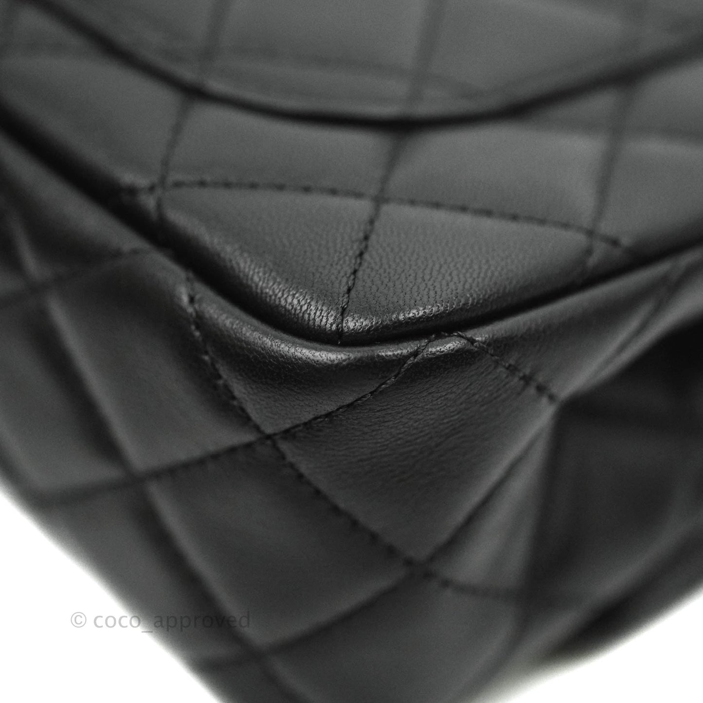 Chanel Mini Rectangular Pearl Crush Quilted Black Lambskin Gold Hardware