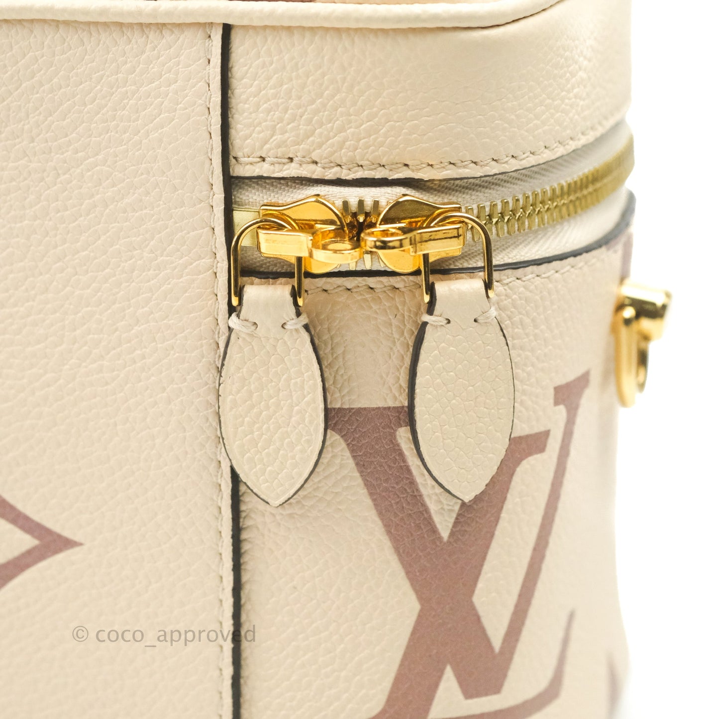 Louis Vuitton Empreinte Monogram Giant Vanity PM Creme Bois De Rose
