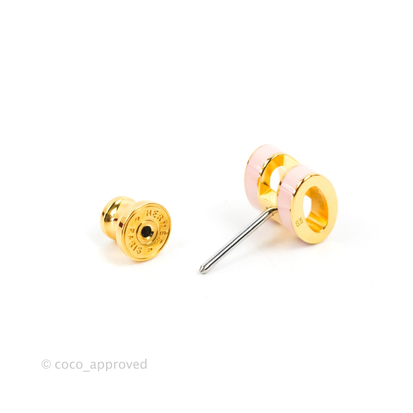 Hermès Mini Pop H Earrings Rose Gold Hardware