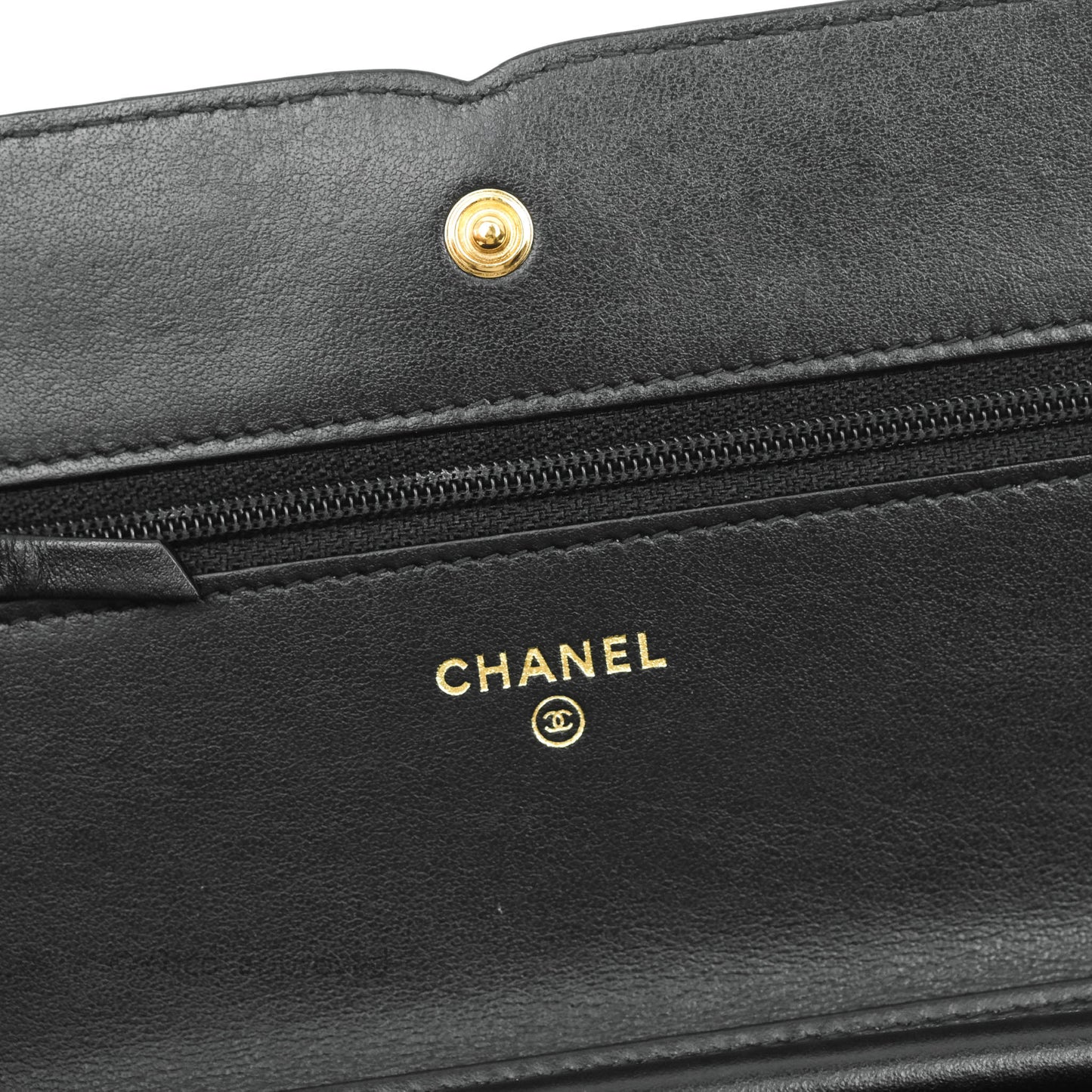 Chanel Filigree Wallet on Chain WOC Black Caviar Gold Hardware