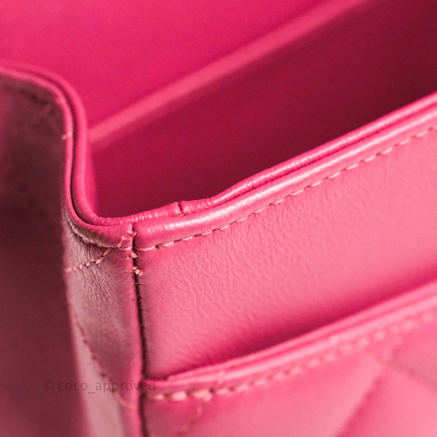 Chanel Classic M/L Medium Double Flap Pink Lambskin Matte Gold Hardware