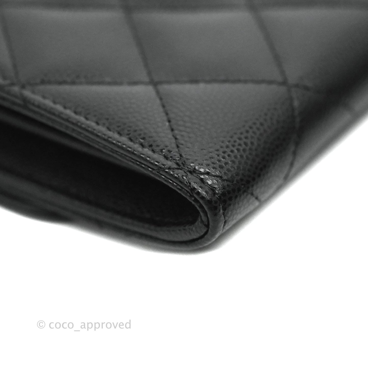 Chanel Mini Wallet With Chain Black Caviar Gold Hardware