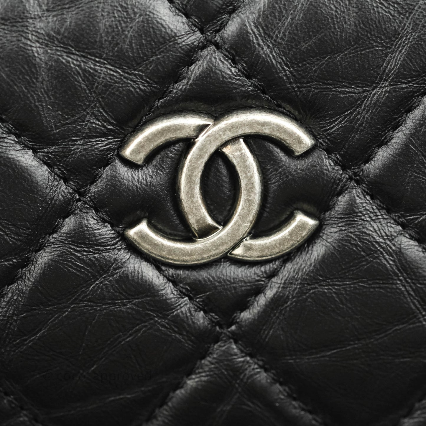 Chanel Small Gabrielle Backpack Black Aged Calfskin