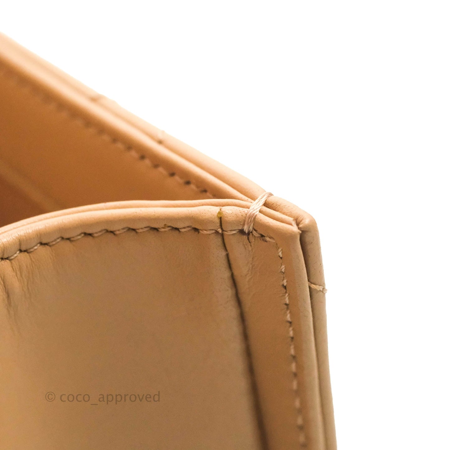 Chanel Quilted Perfect Fit Adjustable Beige Calfskin Gold Hardware 21A