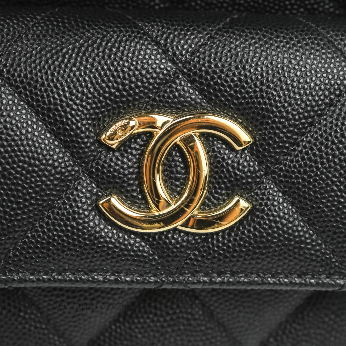 Chanel Quilted Black Caviar Duma Backpack Bag Gold Hardware