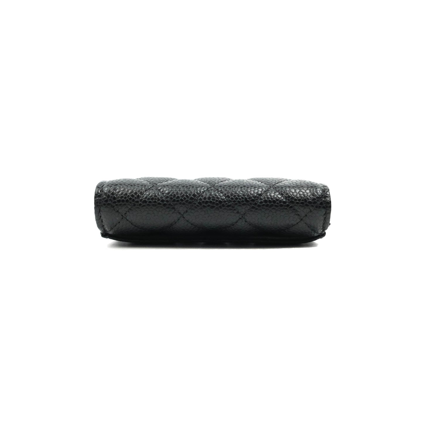 Chanel Quilted Flap Card Holder Black Caviar Gold Hardware