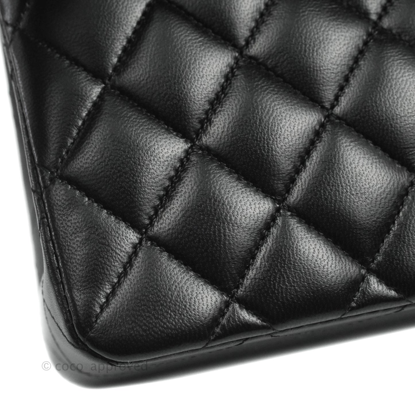 Chanel Classic Small S/M Flap Black Lambskin Rose Pink-Gold Hardware