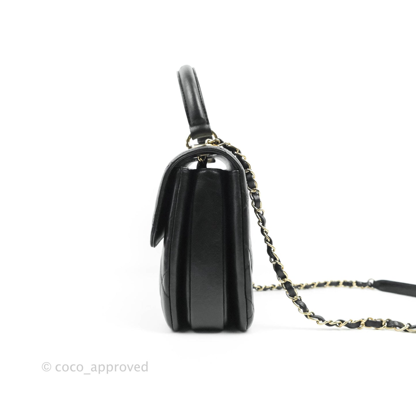 Chanel Trendy CC Small Black Lambskin Gold Hardware