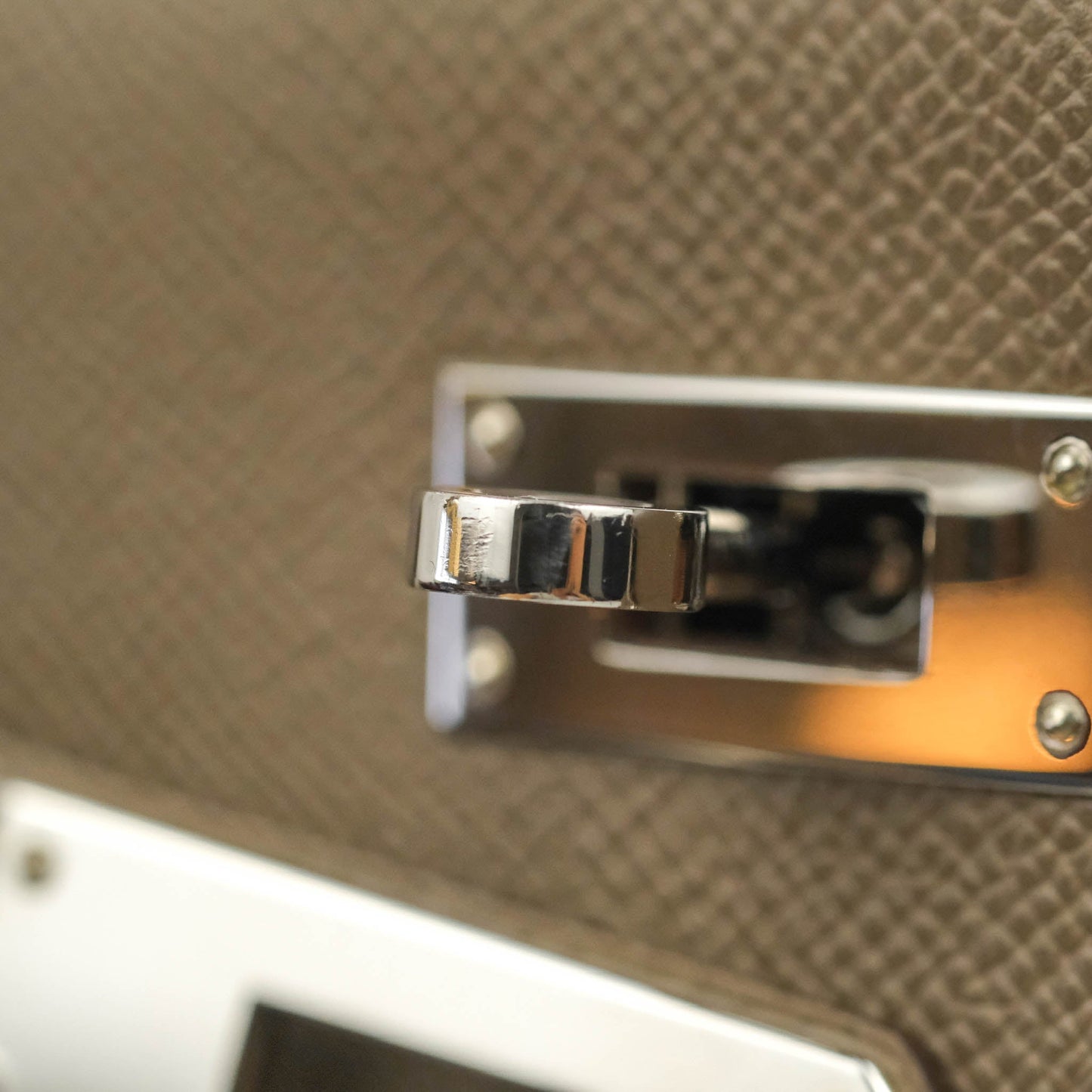 Hermès Kelly 32 Sellier Etoupe Epsom Palladium Hardware HSS