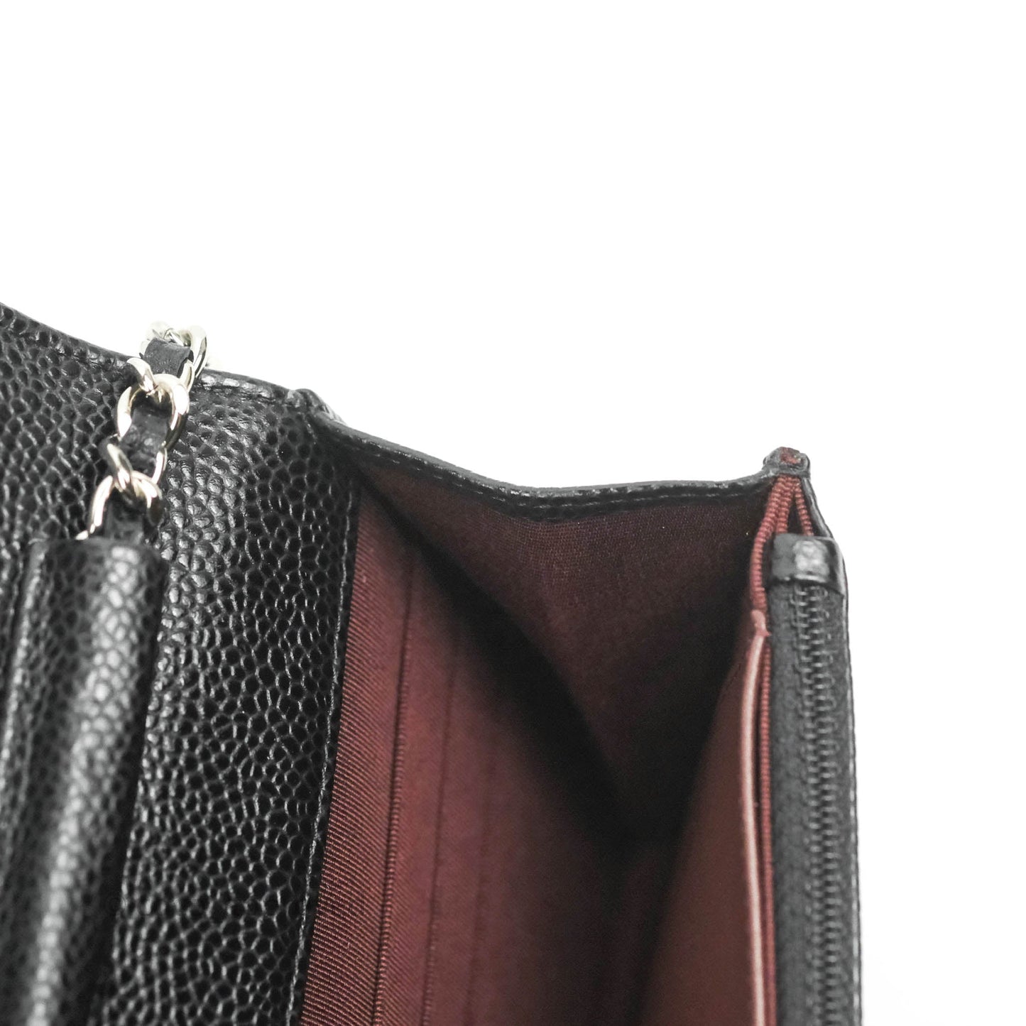 Chanel Quilted Classic WOC Black Caviar Silver Hardware