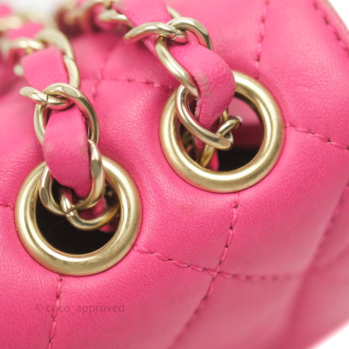 Chanel Quilted Small Flap Pink Lambskin Matte Gold Hardware