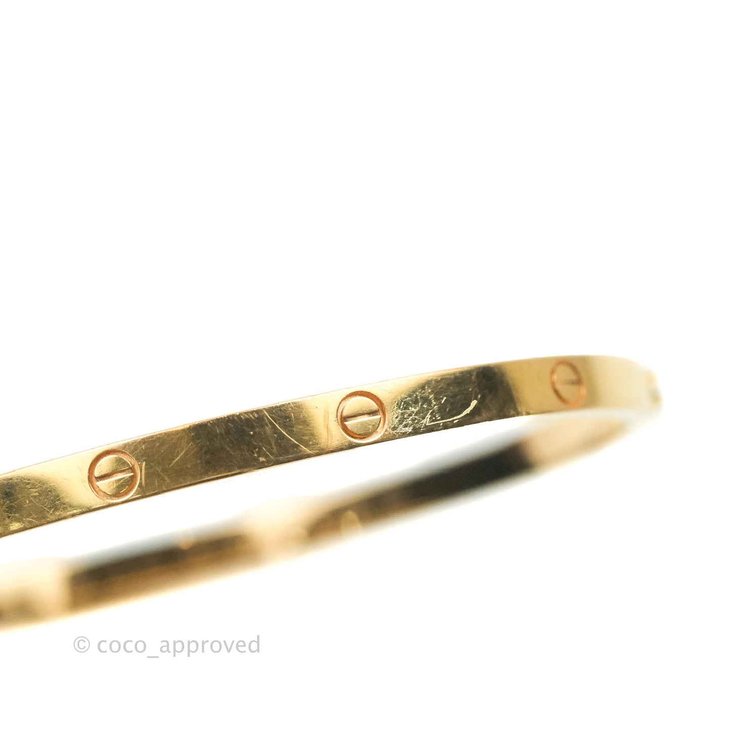 Cartier Small Love Bracelet Rose Gold Size 17