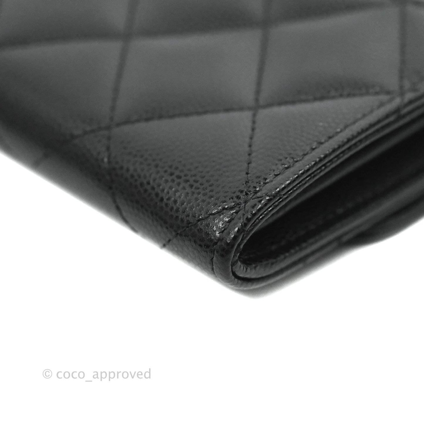 Chanel Mini Wallet With Chain Black Caviar Gold Hardware