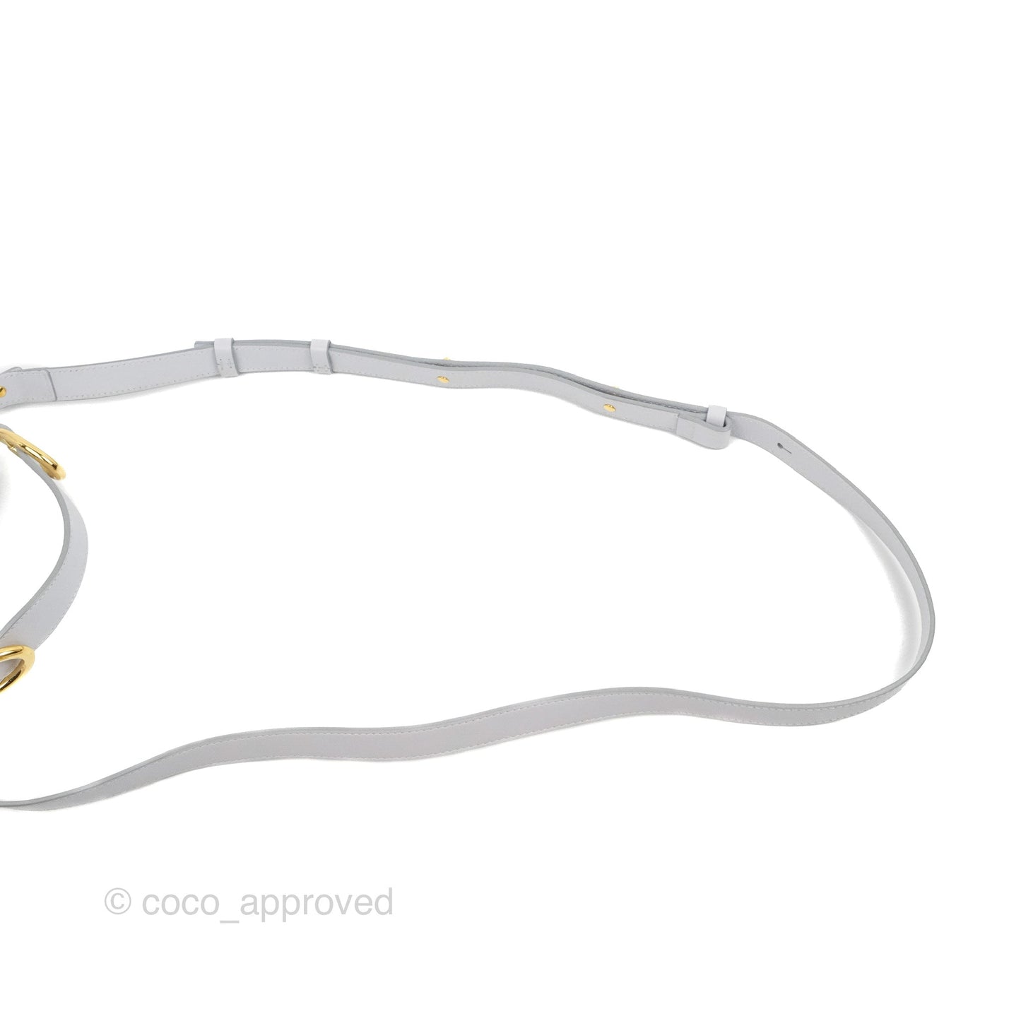 Chloé Mini C Bag Light Cloud Shiny/Suede Calfskin