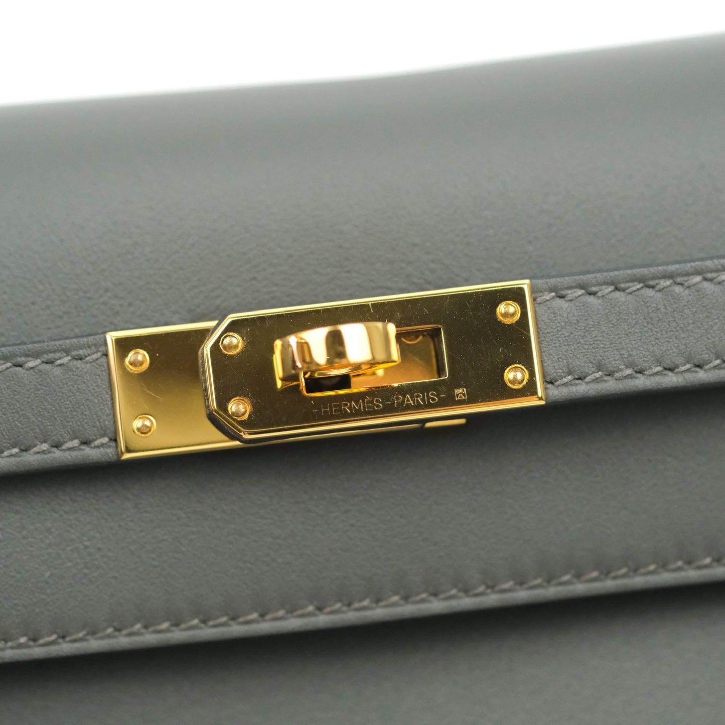 Hermès Kelly Danse II Bag 88 Graphite Swift Gold Hardware