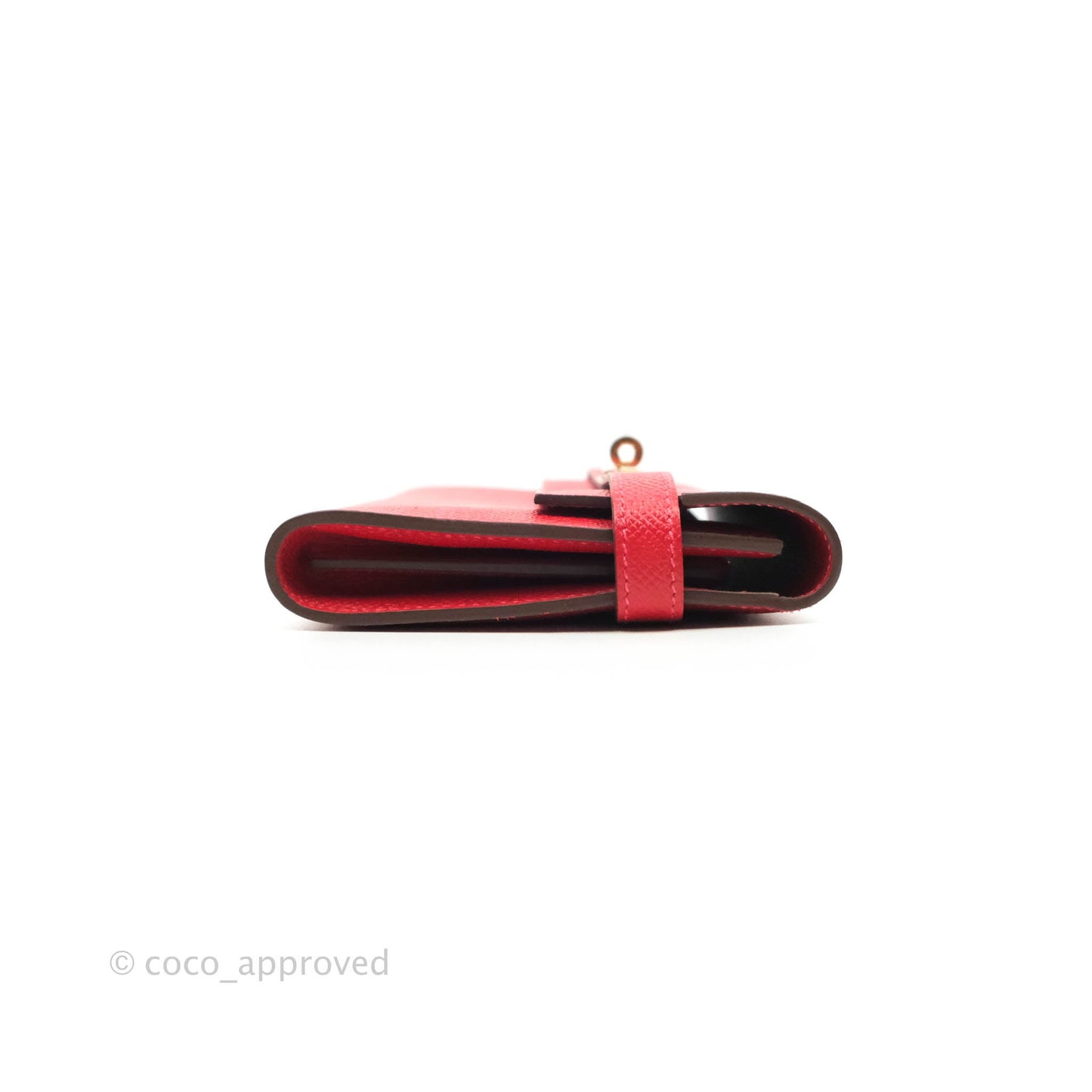 Hermès Kelly Wallet Red Epsom Gold Hardware