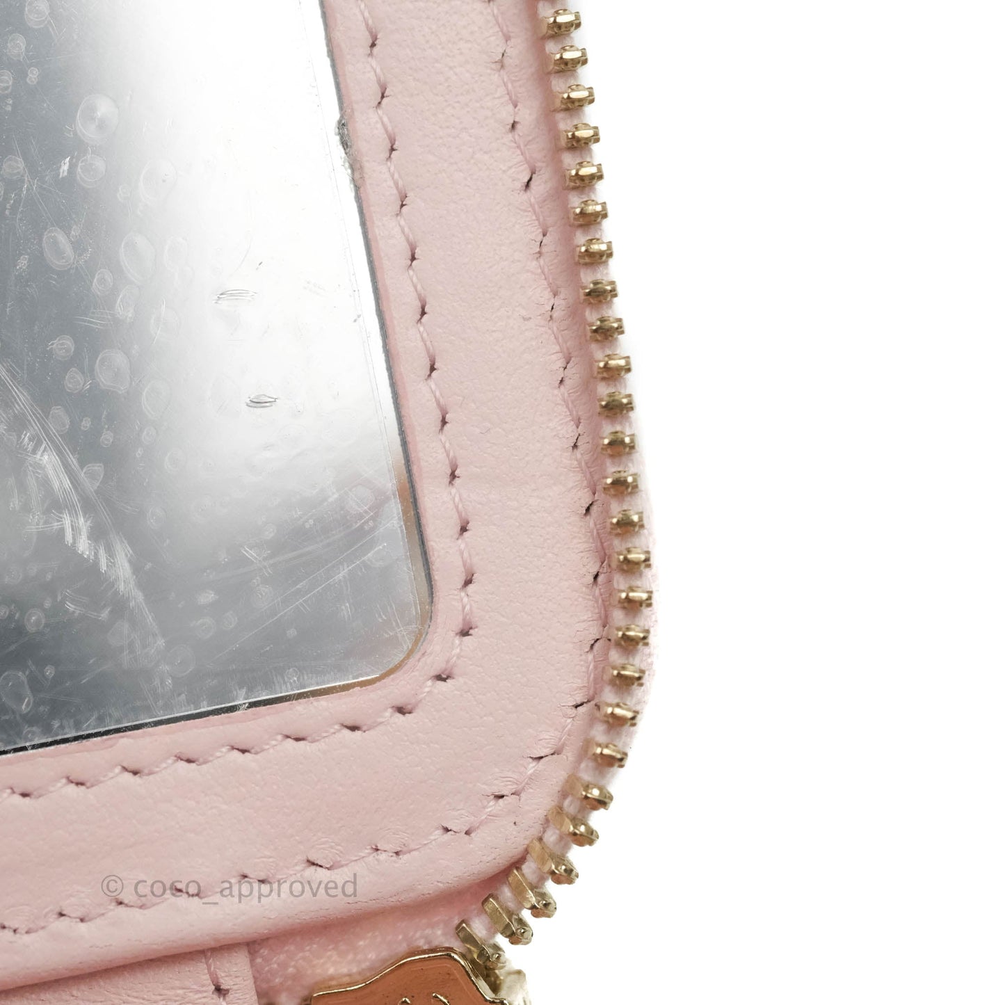 Chanel Mini Vanity With Chain Pink Caviar Gold Hardware