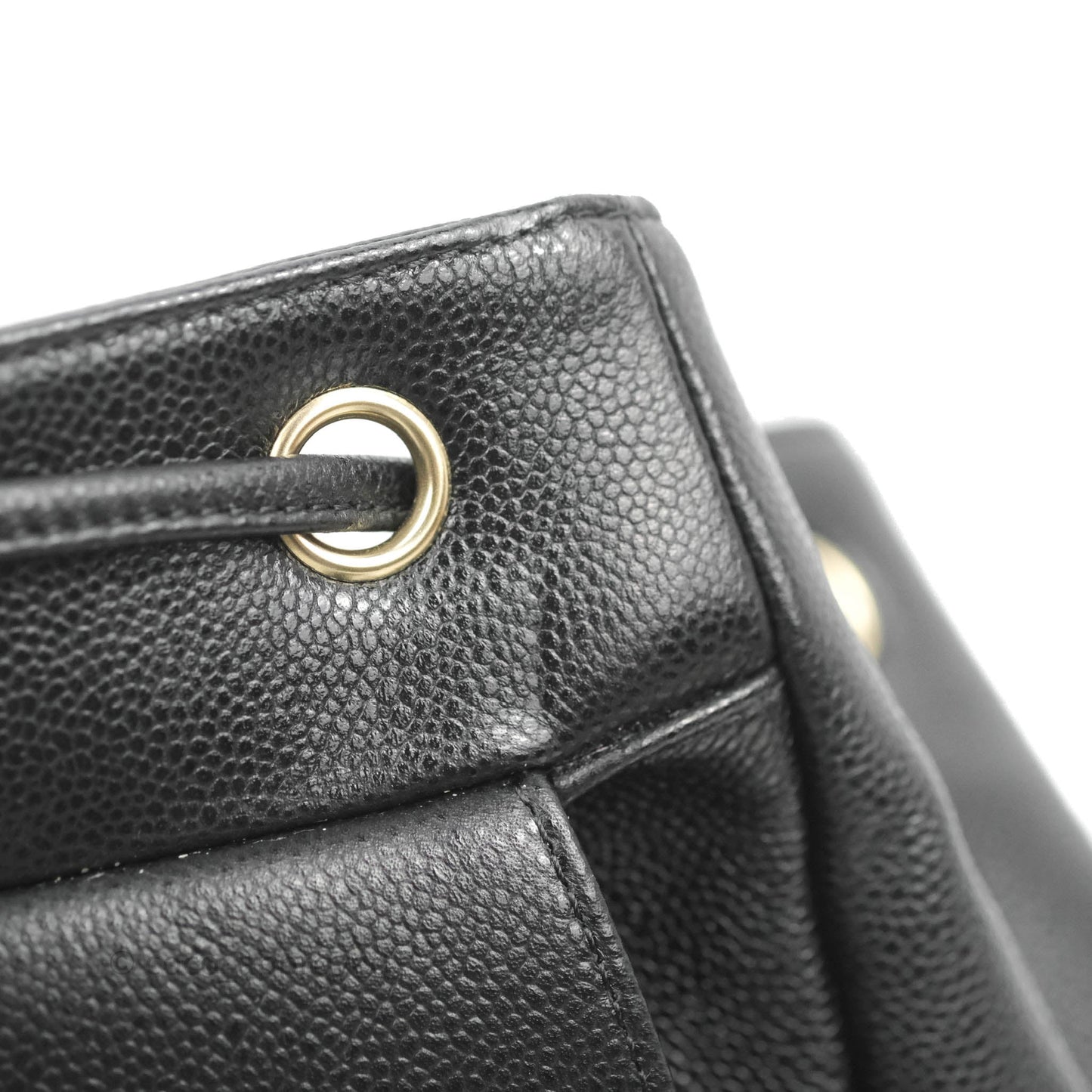 Chanel Quilted Business Affinity Backpack Black Caviar Gold Hardware