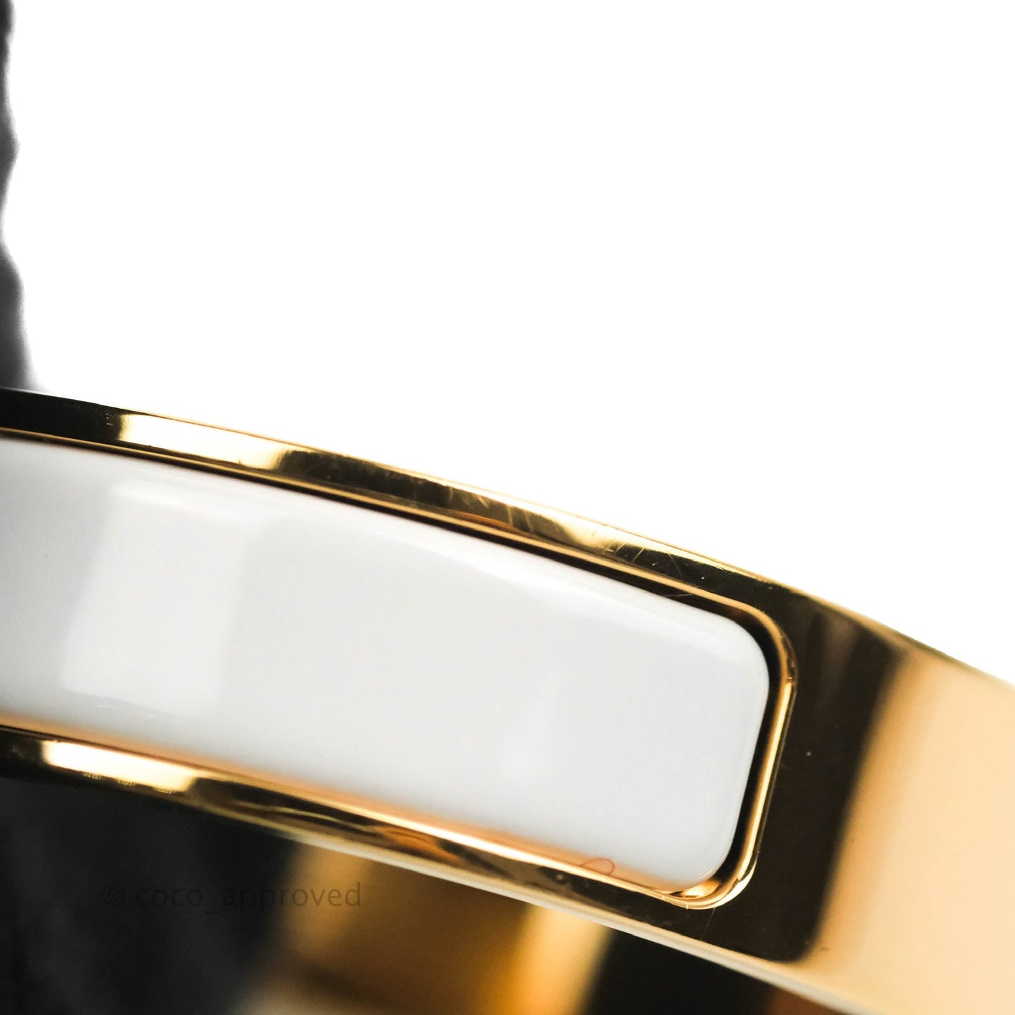 Hermès Clic H Bracelet White Rose Gold PM