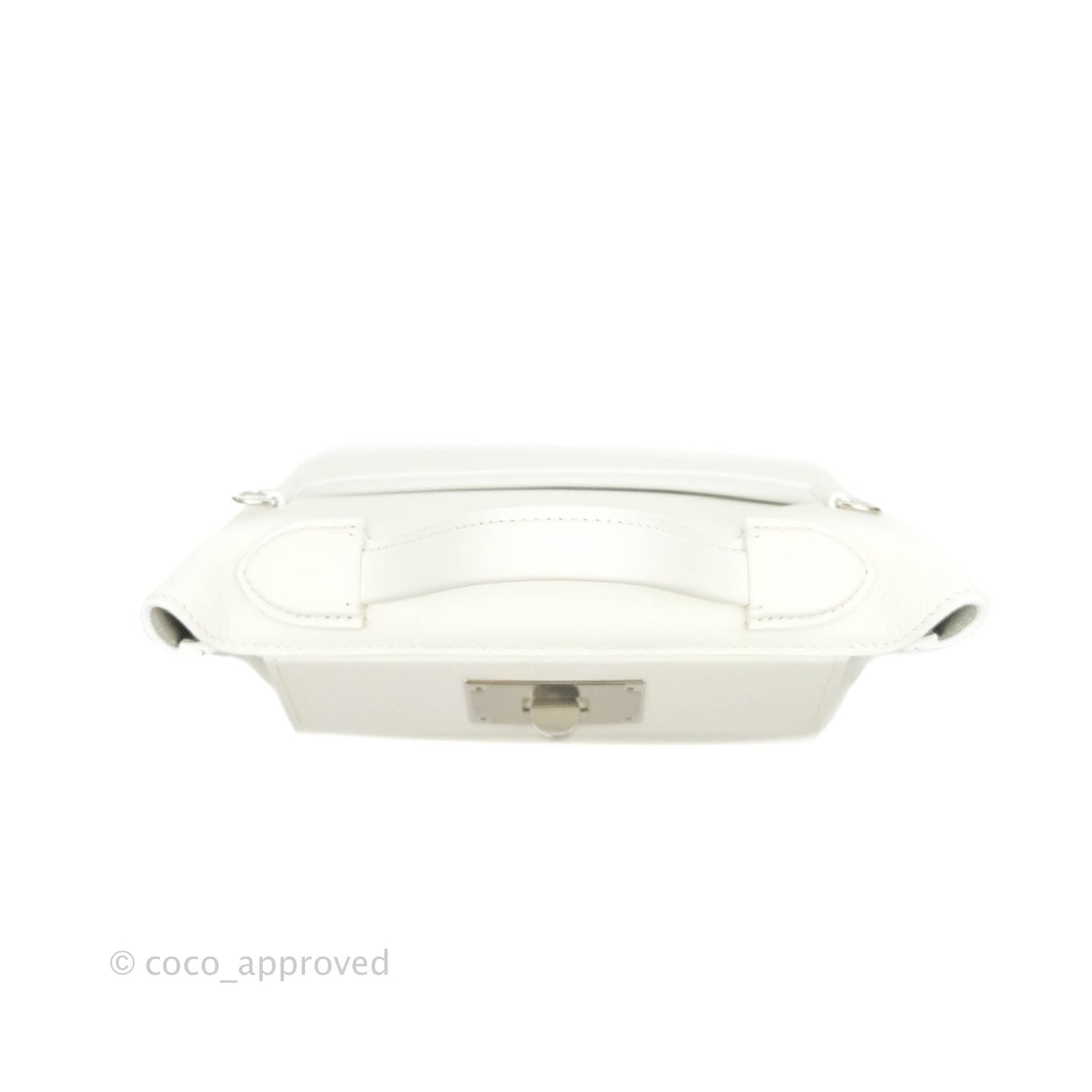 Hermès 24/24 21 Mini Blanc Evercolour Swift Palladium Hardware