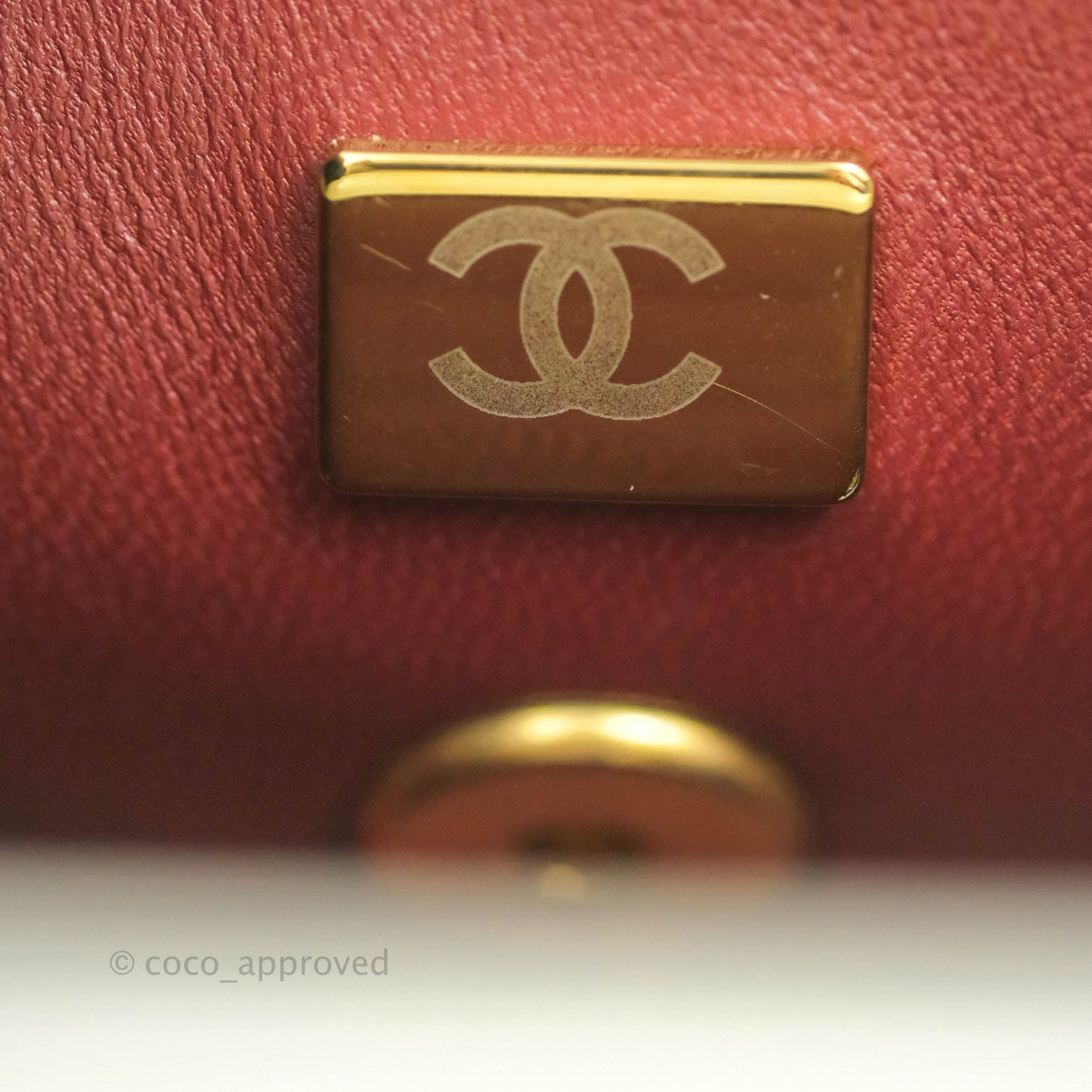 Chanel Quilted Mini Perfect Fit Adjustable White Calfskin Aged Gold Hardware