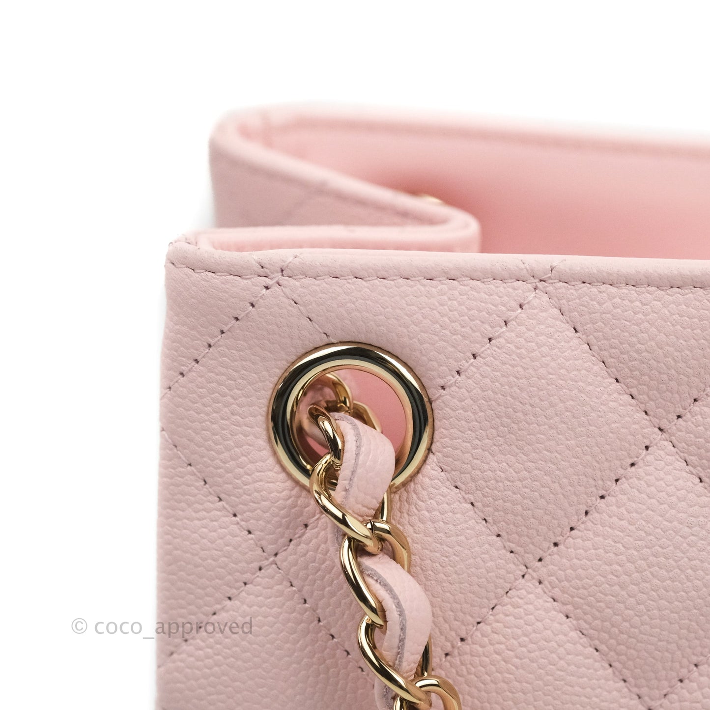 Chanel Quilted Mini Bucket Bag Light Pink Caviar Gold Hardware