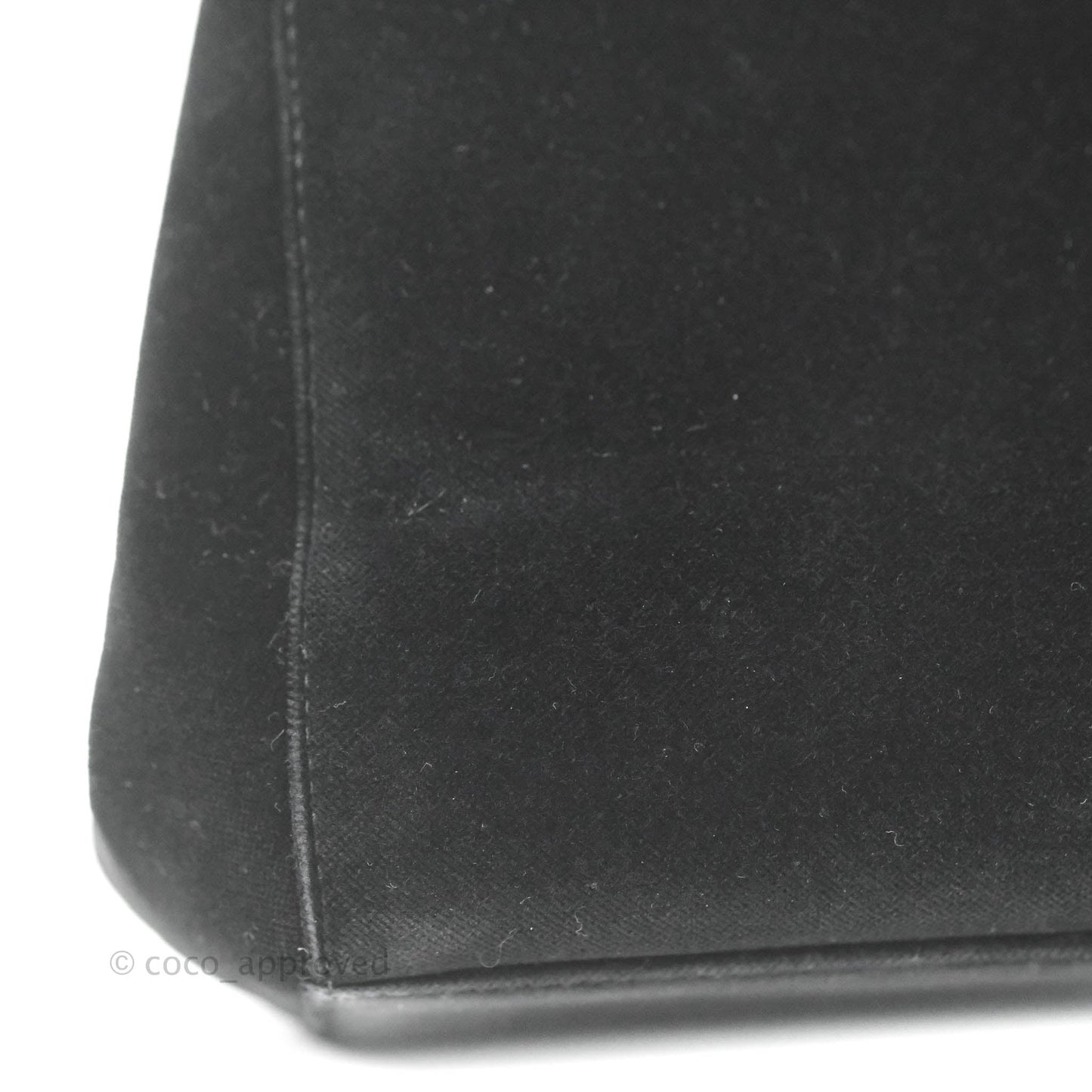 Chanel Vintage CC Handbag So Black Velvet