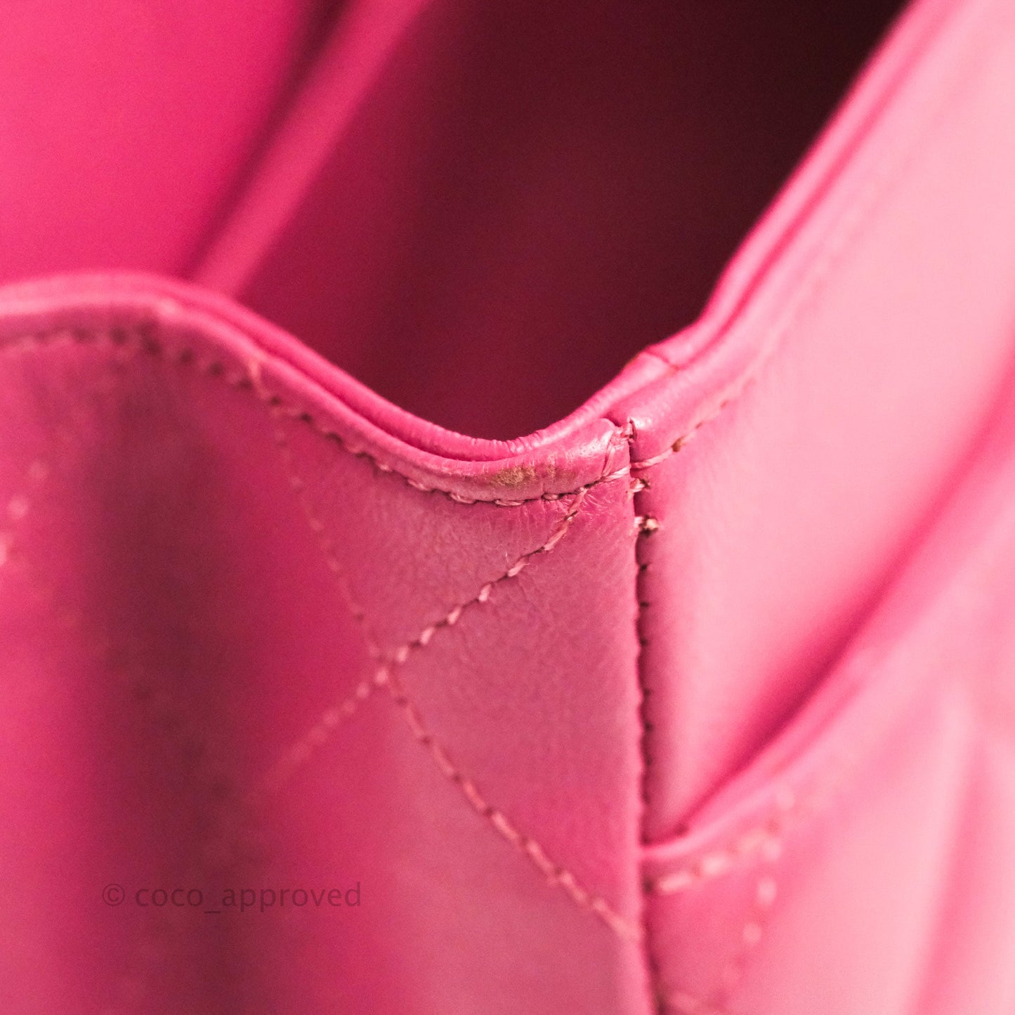 Chanel Classic M/L Medium Double Flap Pink Lambskin Matte Gold Hardware