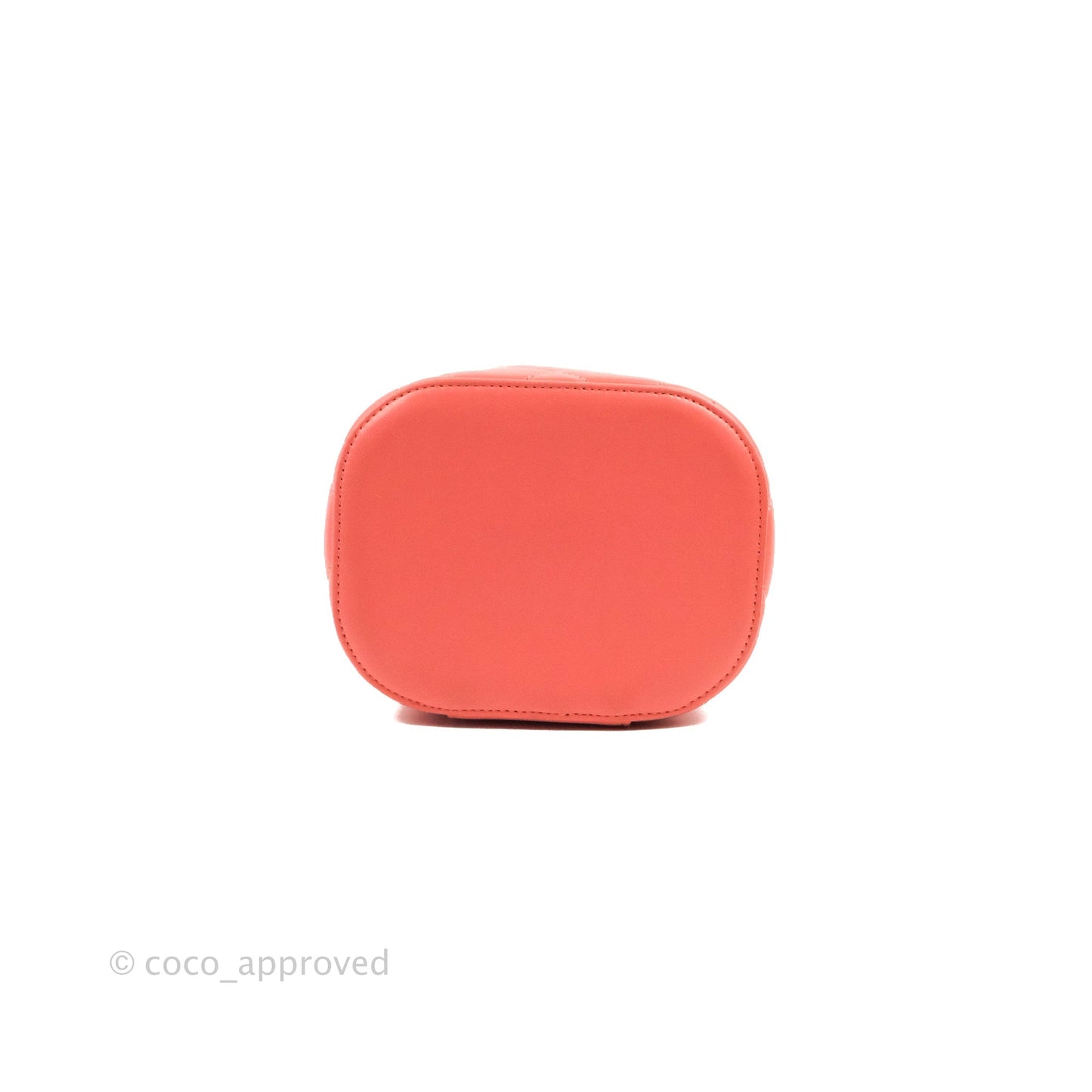 Chanel Trendy CC Vanity Case Coral Pink Lambskin Gold Hardware