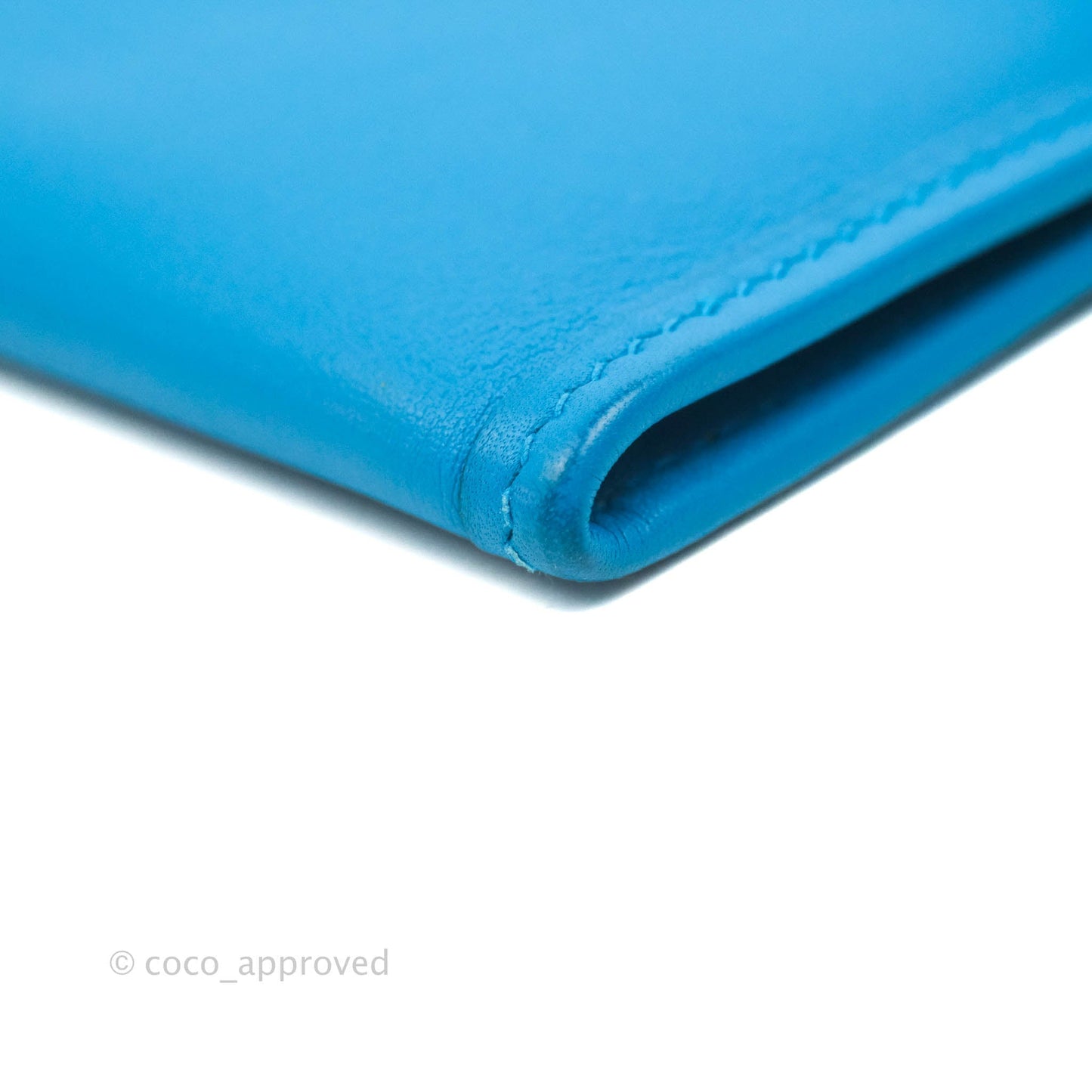 Hermès Jige Duo Wallet Bleu Zanzibar Swift