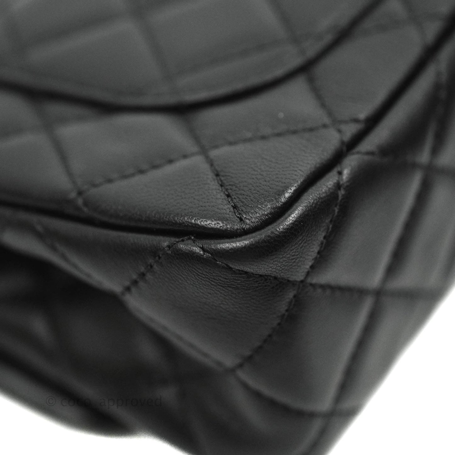 Chanel Mini Rectangular Pearl Crush Quilted Black Lambskin Gold Hardware