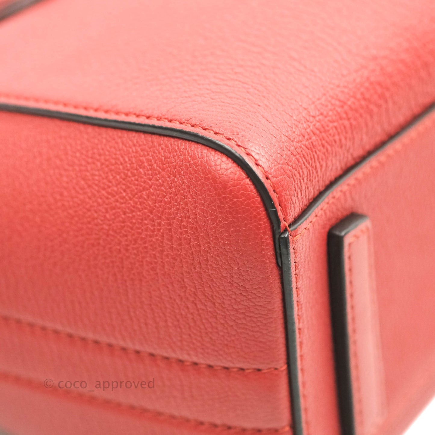 Givenchy Antigona Mini Red Grained Calfskin Silver Hardware