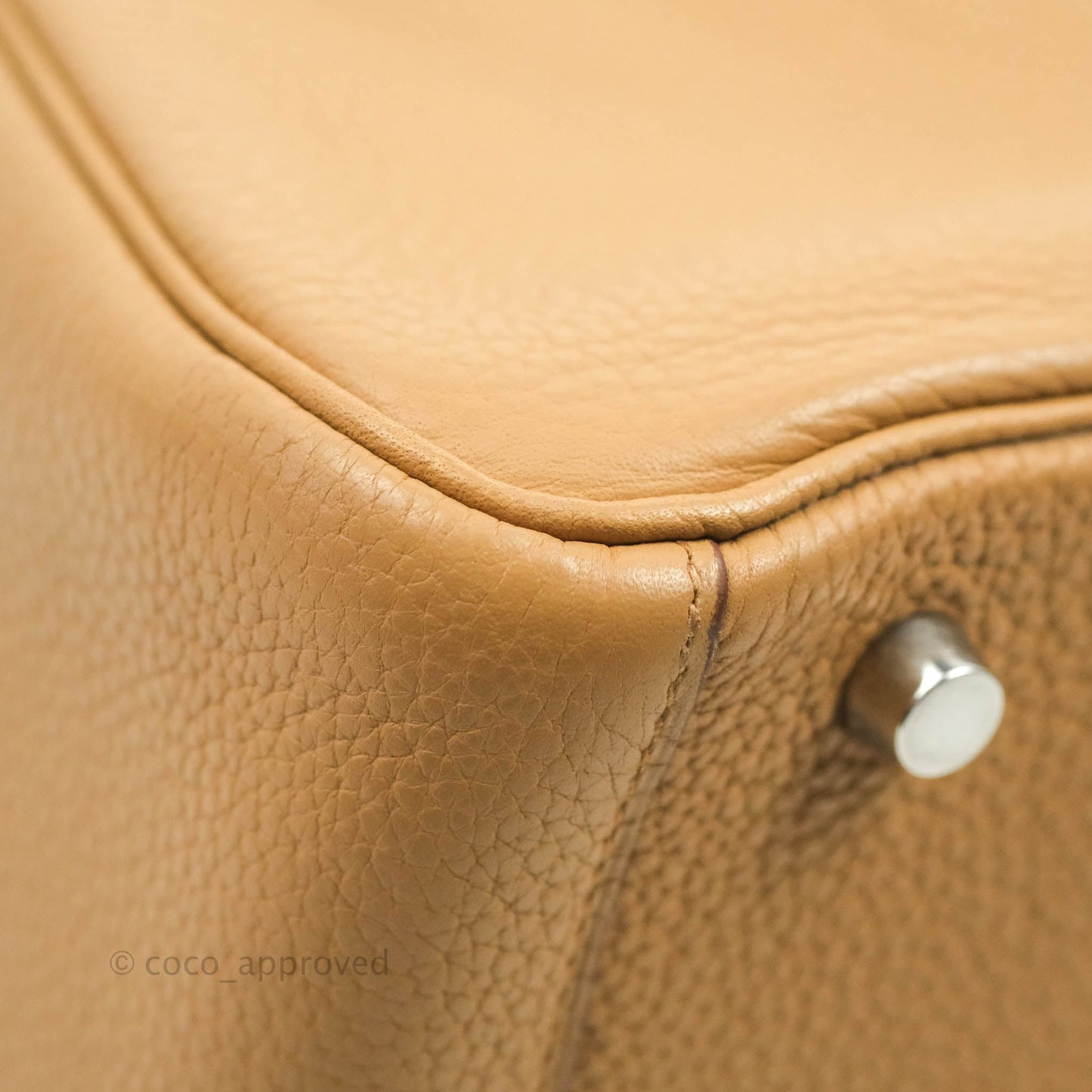 Hermès Lindy 30 Tabac Camel TC Palladium Hardware