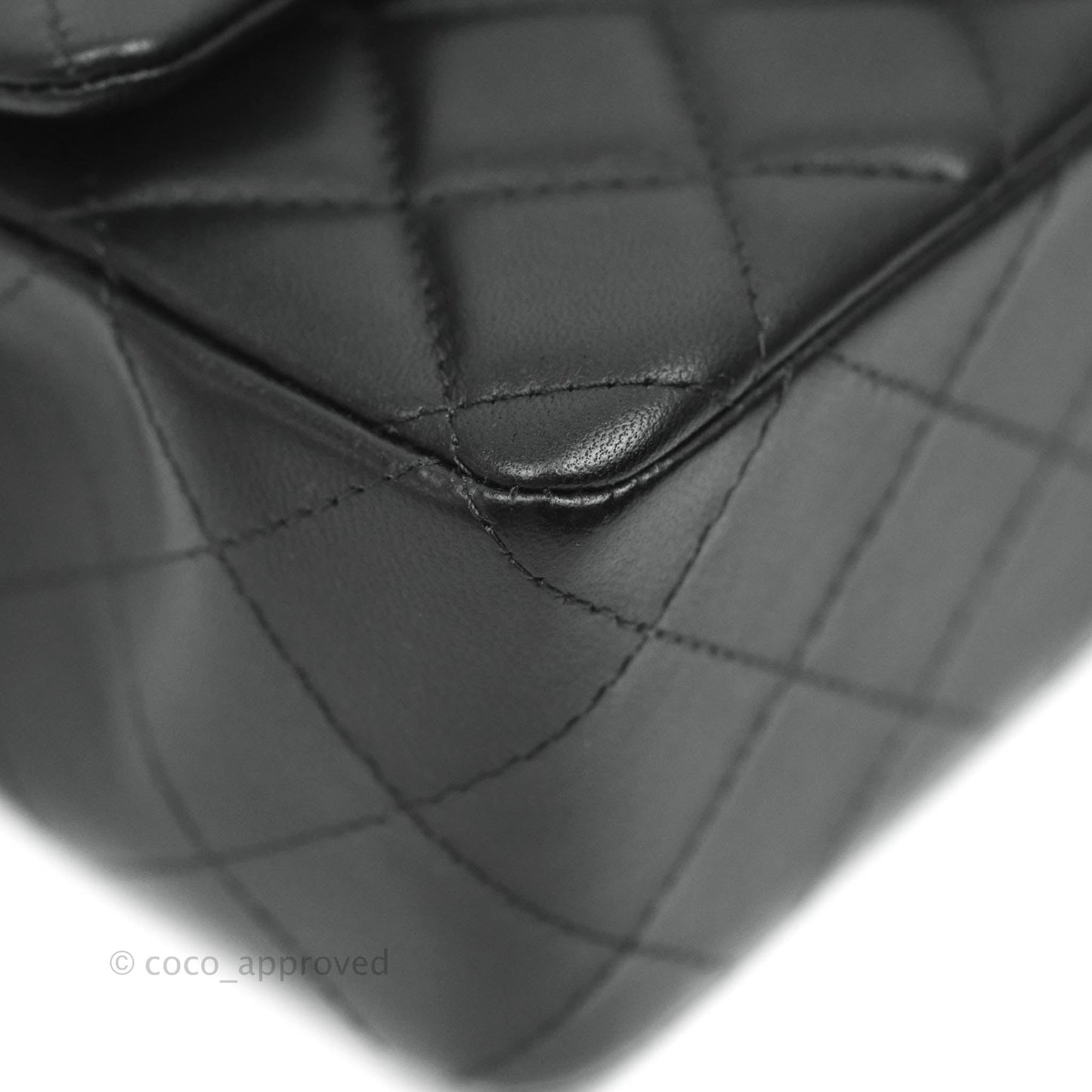 Chanel Quilted Mini Rectangular Lambskin Black Gold Hardware