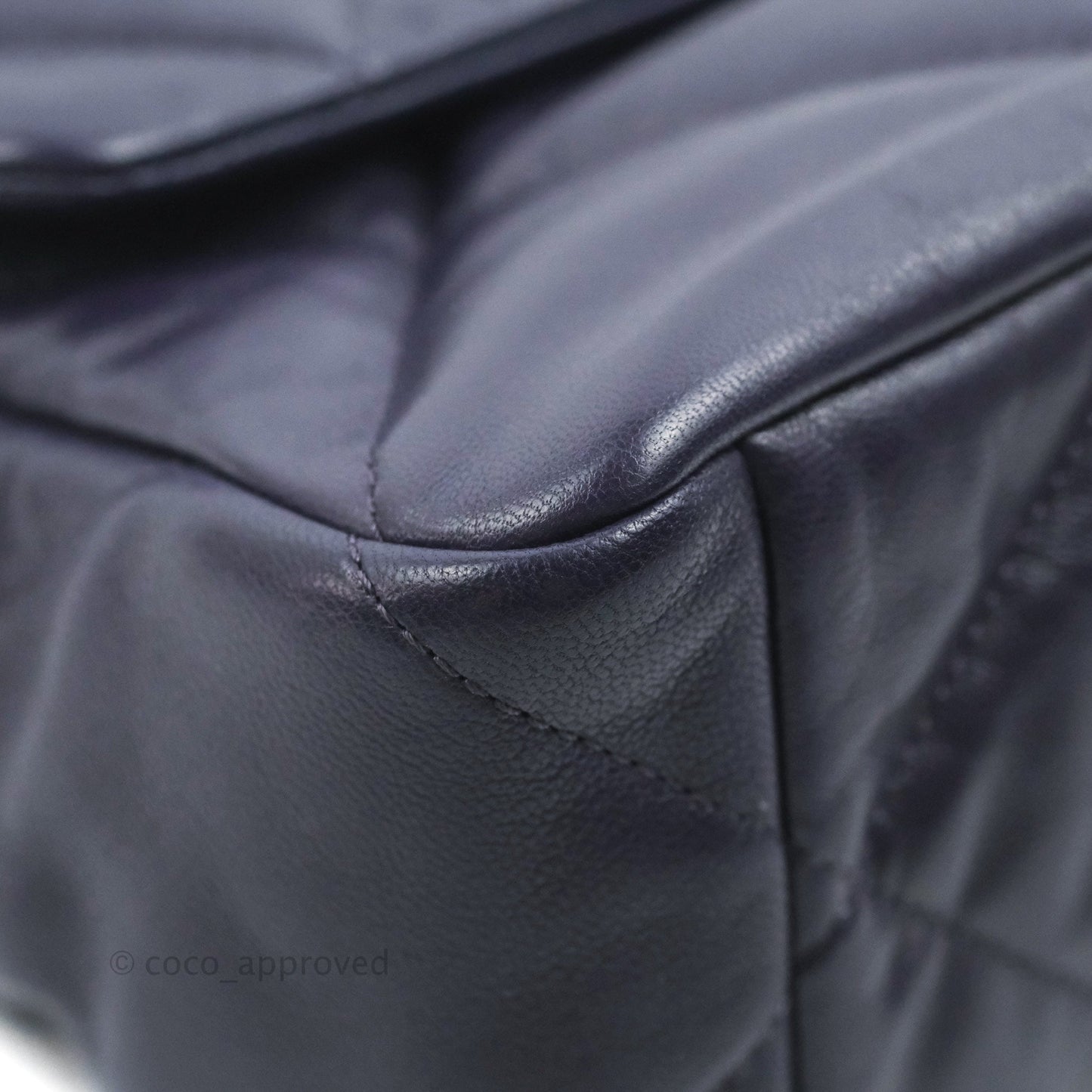 Chanel 19 Medium Dark Purple Mixed Hardware