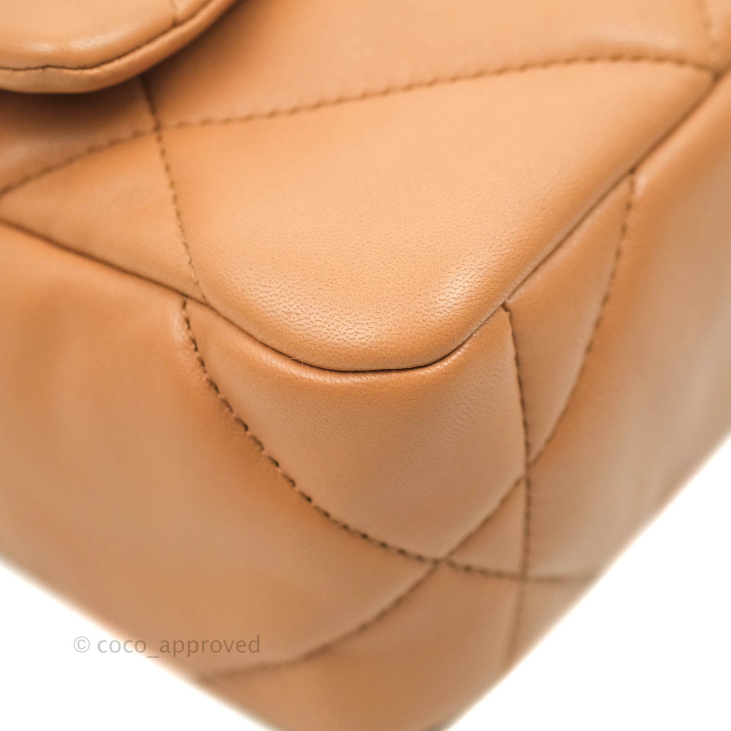 Chanel 19 Small Caramel Dark Beige Lambskin Mixed Hardware 21K