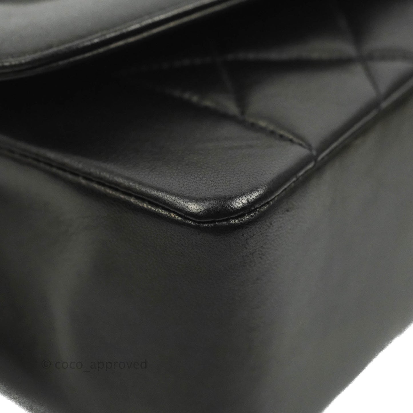 Chanel Vintage Quilted Medium Classic Diana Flap Bag Black Lambskin 24K Gold Hardware