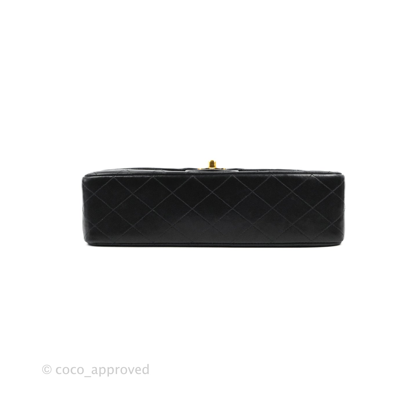 Chanel Classic Vintage Medium Flap Black Lambskin 24K Gold Hardware