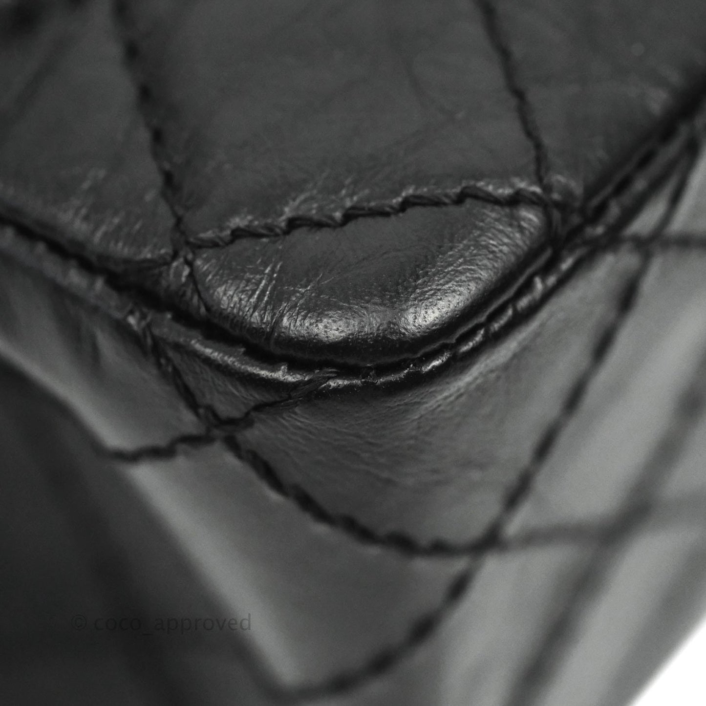 Chanel Mini Reissue 224 So Black Aged Calfskin Black Hardware