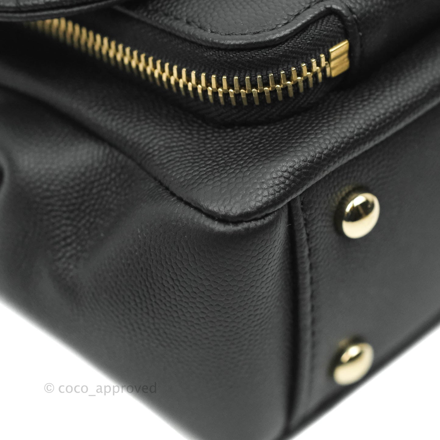 Chanel Quilted Medium Business Affinity Flap Black Caviar Gold Hardware