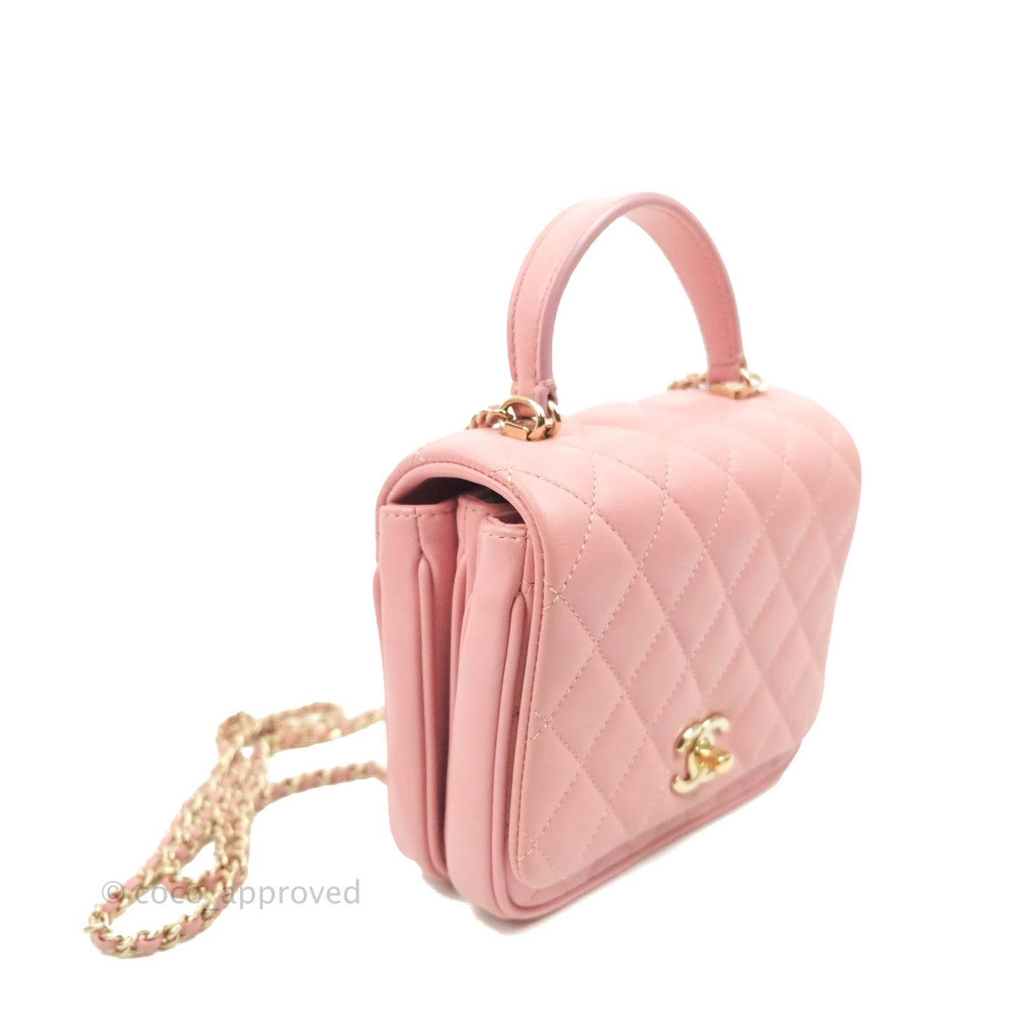 Chanel Citizen Chic Mini Flap Bag Pink Lambskin Gold Hardware