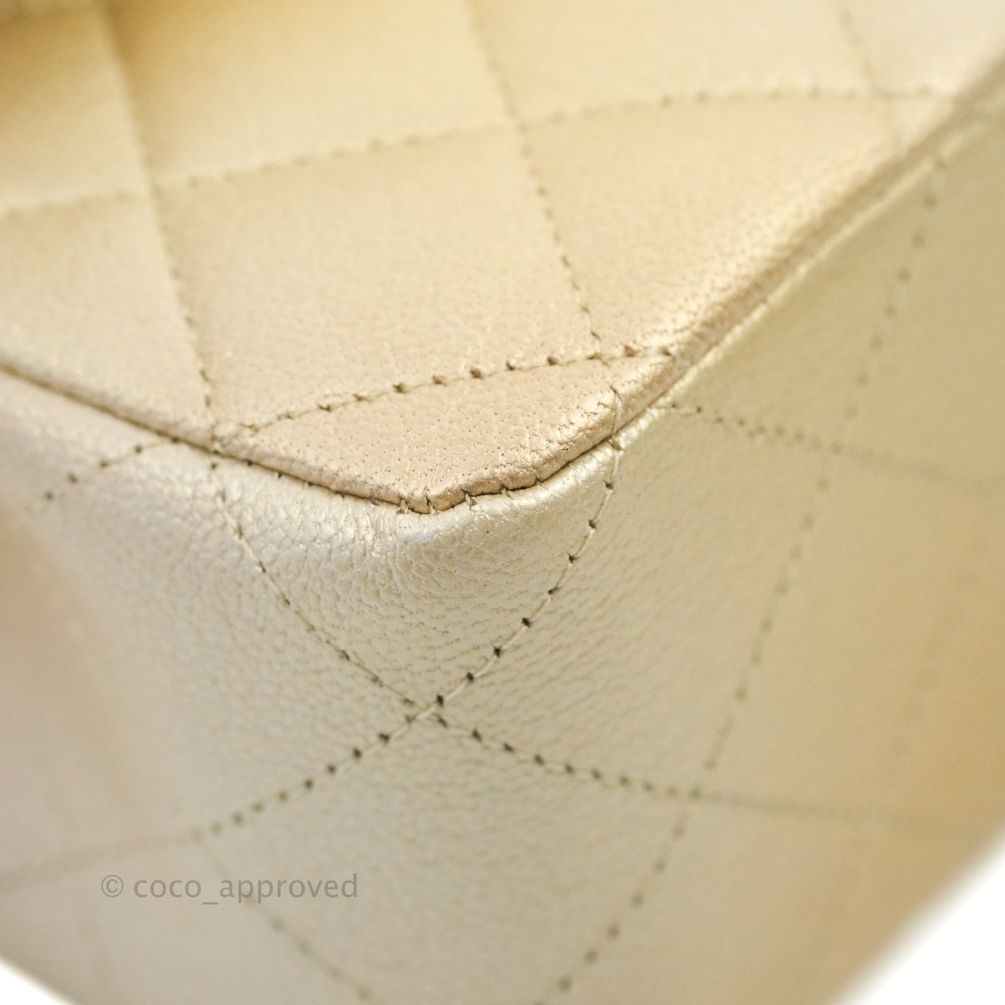 Chanel Classic Quilted M/L Medium Flap Ombre Metallic Goatskin Aged Gold Hardware