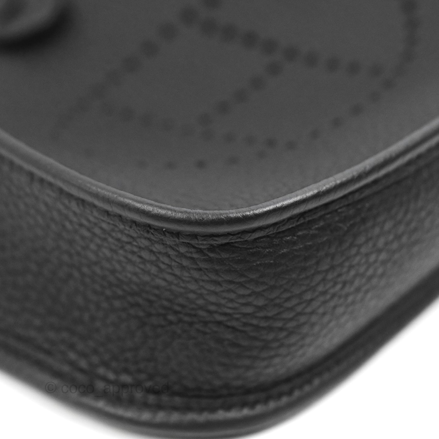 Hermès Mini Evelyne 16 Black Clemence Gold Hardware
